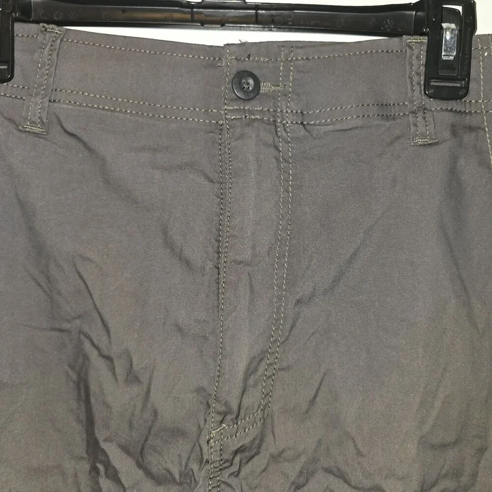 LEE Performance Series Men's Size 36 Gray Extreme Motion Cargo Shorts - New!